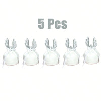 HKM-843987 Velvet Christmas Drawstring Gift Pouches – Set of 5 Holiday Treat Bags for Jewelry and Party Supplies