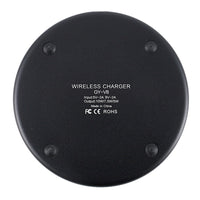HKM-844051 10W Wireless Charger with Light Indicator - Fast Charging Compatible with iPhone and More, Compact Design