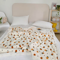 HKM-844179 Cozy Double-Sided Cartoon Coral Fleece Blanket for Kids - Soft & Adorable Designs