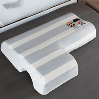 HKM-844307 Ice Silk Memory Foam Couple Pillow - Anti-Pressure Design, Cervical Support, 65x49x12cm