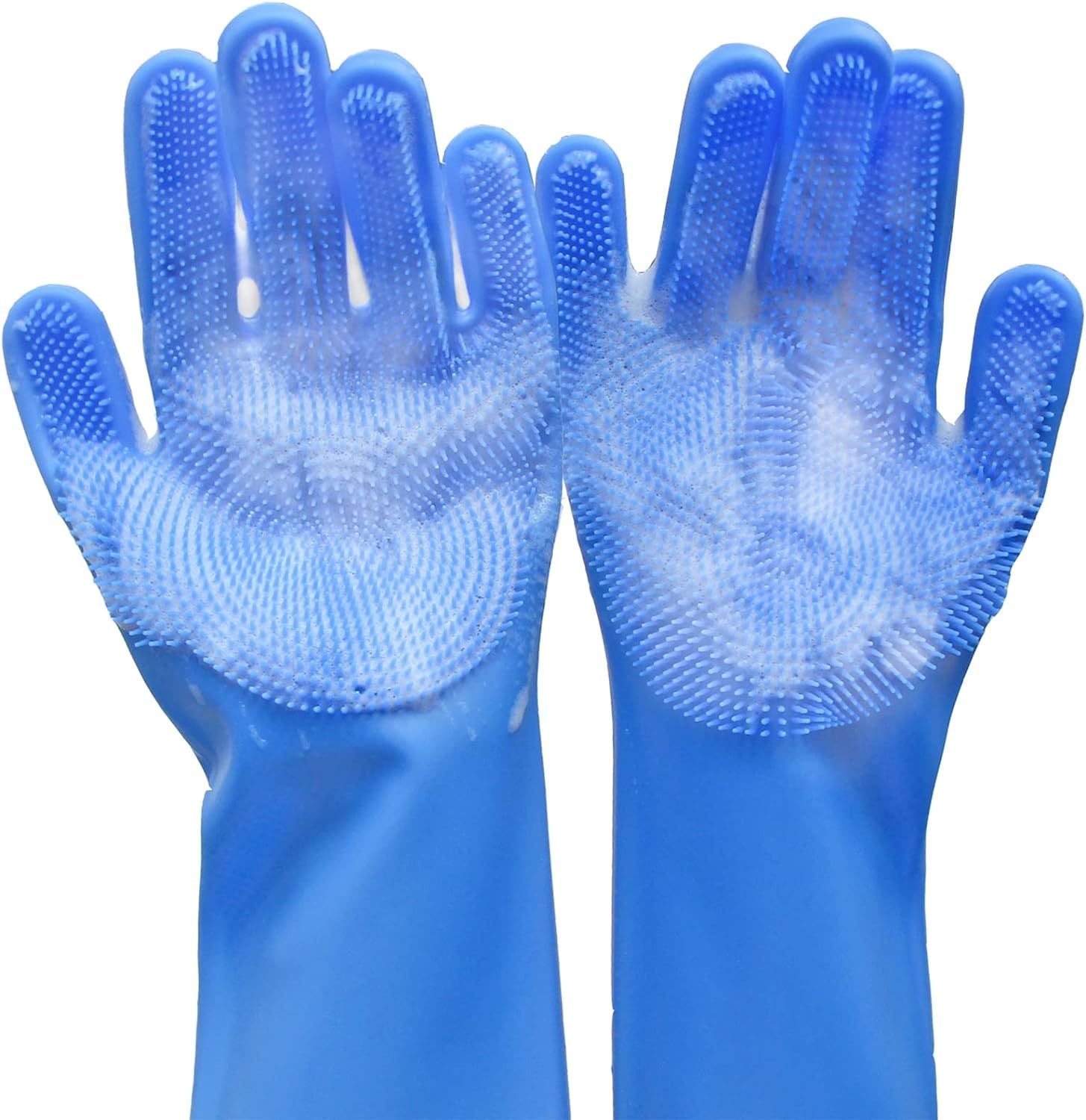 HKM-844691 Durable Five Finger Pet Grooming Gloves for Cats and Dogs, Ideal for Massaging and Bathing