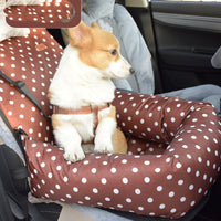 HKM-844691 Pet Travel Car Seat Kennel for Small and Medium-Sized Dogs, Removable and Washable Cushion with Various Color Options