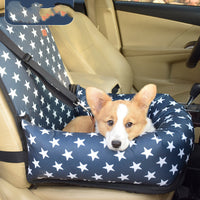 HKM-844691 Pet Travel Car Seat Kennel for Small and Medium-Sized Dogs, Removable and Washable Cushion with Various Color Options