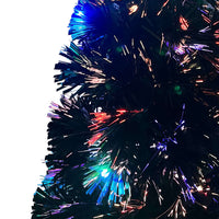HKM-844819 Illuminated 150 cm Christmas Tree with LED and Fiber Optic Lights and Stand