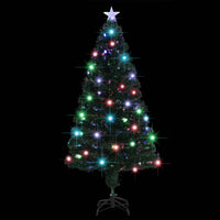 HKM-844819 Illuminated 150 cm Christmas Tree with LED and Fiber Optic Lights and Stand