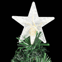 HKM-844819 Illuminated 150 cm Christmas Tree with LED and Fiber Optic Lights and Stand