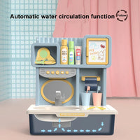 HKM-845267 Multifunction Induction Water Tap Sink Pretend Play Toy Set for Kids