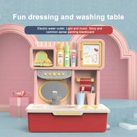 HKM-845267 Multifunction Induction Water Tap Sink Pretend Play Toy Set for Kids