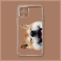 HKM-845267 Shiba Inu Dog TPU Soft Phone Case Compatible with Various iPhone Models