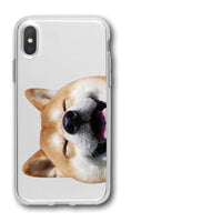 HKM-845267 Shiba Inu Dog TPU Soft Phone Case Compatible with Various iPhone Models