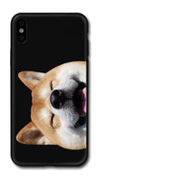 HKM-845267 Shiba Inu Dog TPU Soft Phone Case Compatible with Various iPhone Models