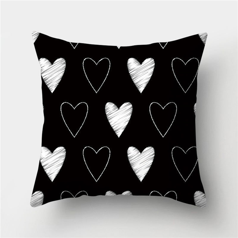 HKM-845395 European Style Soft Peach Skin Decorative Cushion Cover 45x45cm