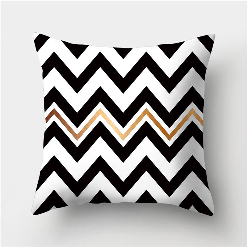 HKM-845395 European Style Soft Peach Skin Decorative Cushion Cover 45x45cm