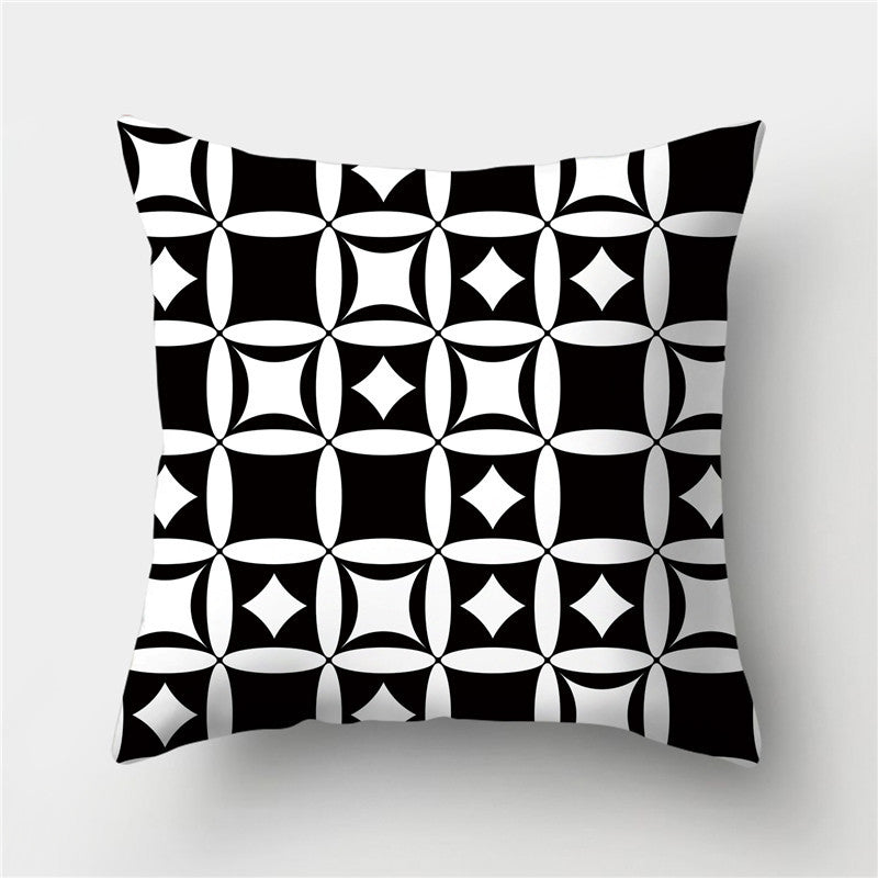 HKM-845395 European Style Soft Peach Skin Decorative Cushion Cover 45x45cm