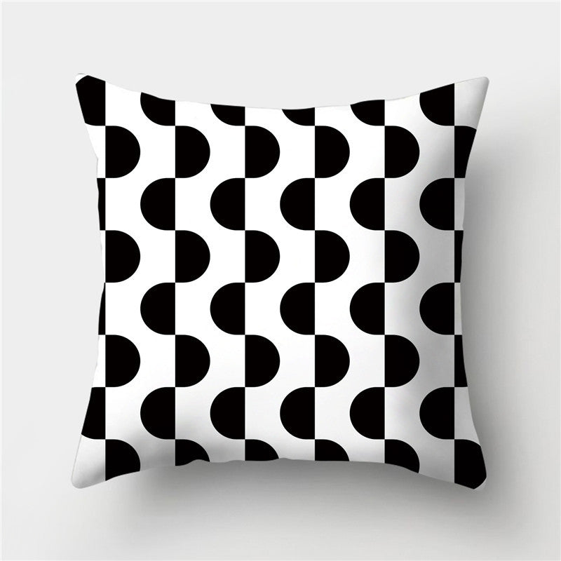 HKM-845395 European Style Soft Peach Skin Decorative Cushion Cover 45x45cm