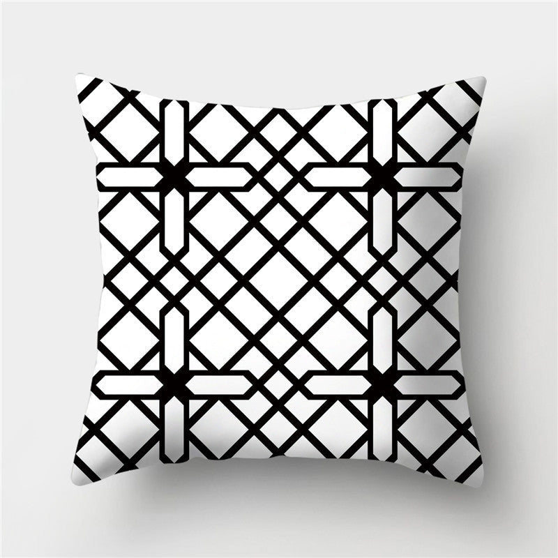 HKM-845395 European Style Soft Peach Skin Decorative Cushion Cover 45x45cm