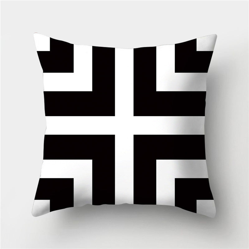 HKM-845395 European Style Soft Peach Skin Decorative Cushion Cover 45x45cm