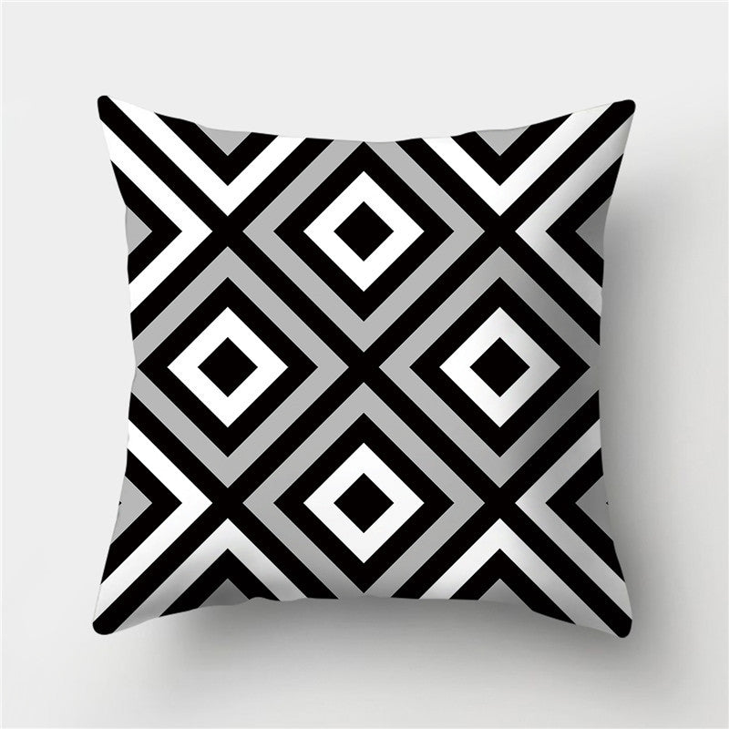 HKM-845395 European Style Soft Peach Skin Decorative Cushion Cover 45x45cm