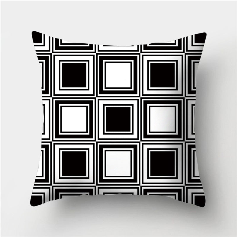 HKM-845395 European Style Soft Peach Skin Decorative Cushion Cover 45x45cm