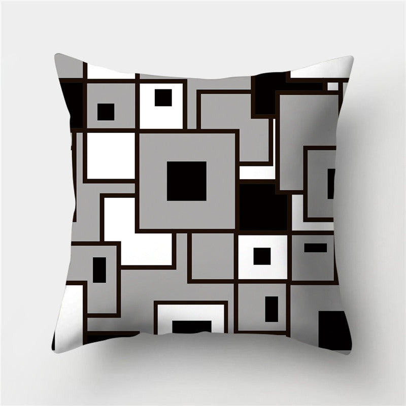 HKM-845395 European Style Soft Peach Skin Decorative Cushion Cover 45x45cm