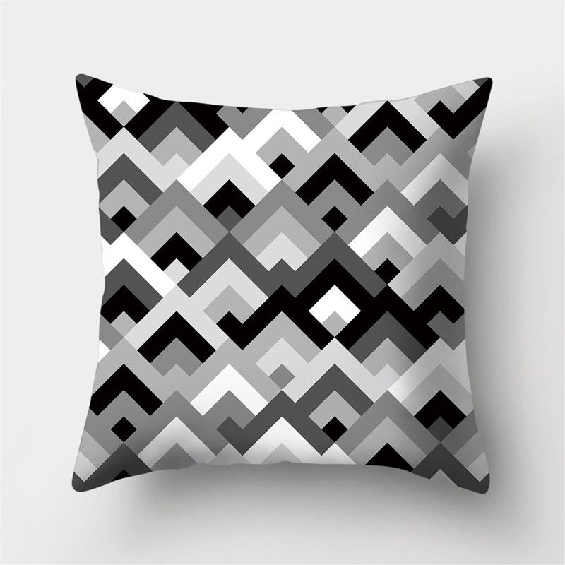 HKM-845395 European Style Soft Peach Skin Decorative Cushion Cover 45x45cm