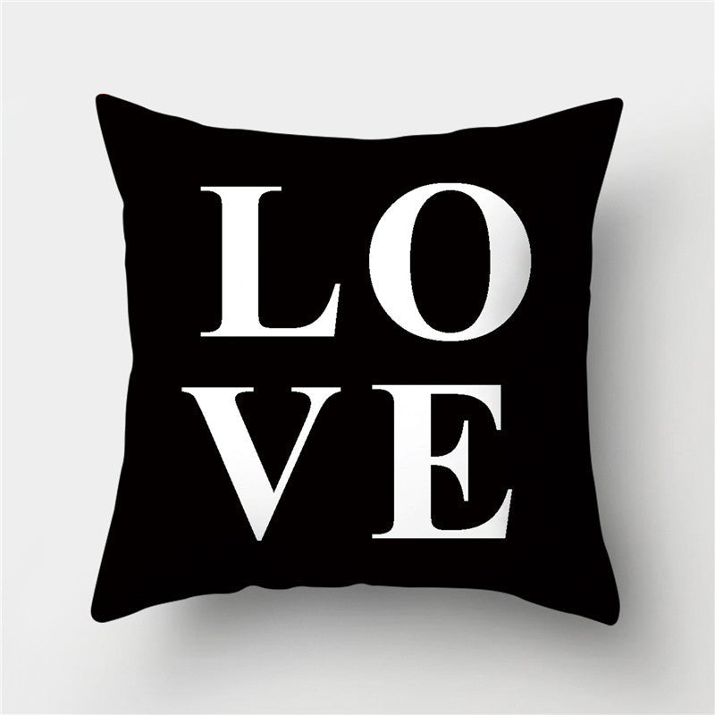 HKM-845395 European Style Soft Peach Skin Decorative Cushion Cover 45x45cm