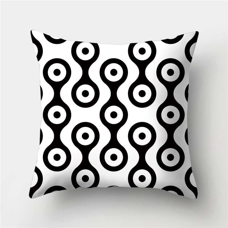 HKM-845395 European Style Soft Peach Skin Decorative Cushion Cover 45x45cm