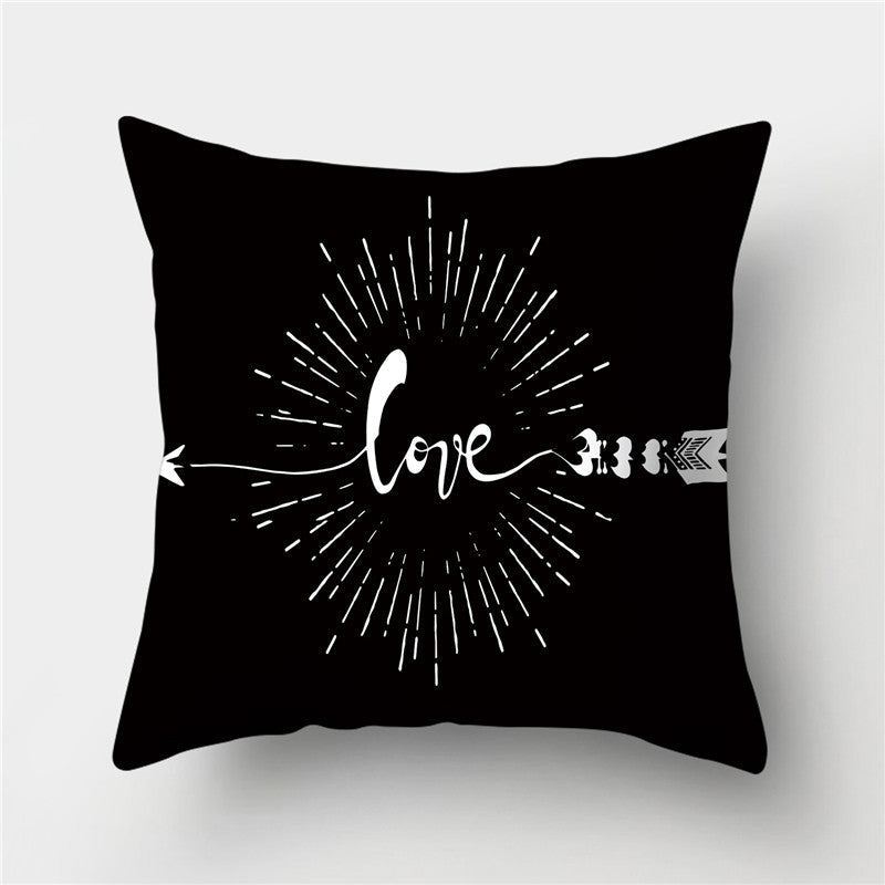 HKM-845395 European Style Soft Peach Skin Decorative Cushion Cover 45x45cm