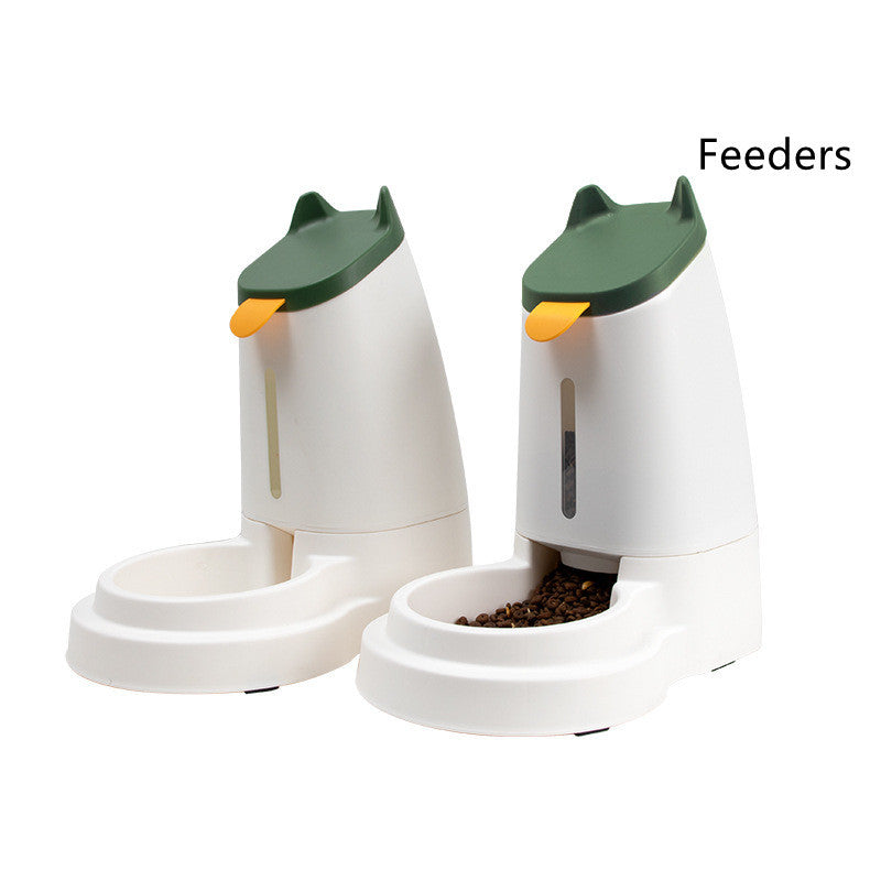 HKM-845523 Large Capacity Automatic Pet Feeder and Water Dispenser in Stylish Minimalist Design