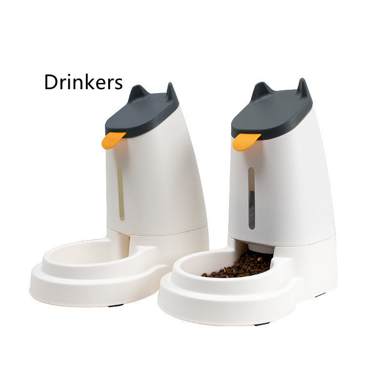 HKM-845523 Large Capacity Automatic Pet Feeder and Water Dispenser in Stylish Minimalist Design