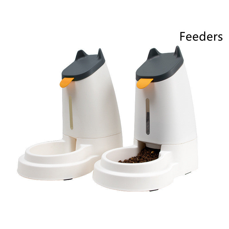 HKM-845523 Large Capacity Automatic Pet Feeder and Water Dispenser in Stylish Minimalist Design