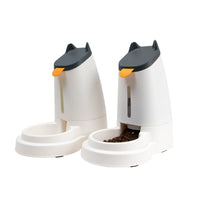 HKM-845523 Large Capacity Automatic Pet Feeder and Water Dispenser in Stylish Minimalist Design