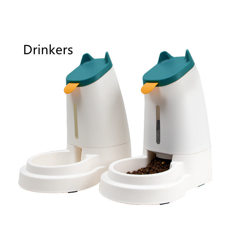 HKM-845523 Large Capacity Automatic Pet Feeder and Water Dispenser in Stylish Minimalist Design
