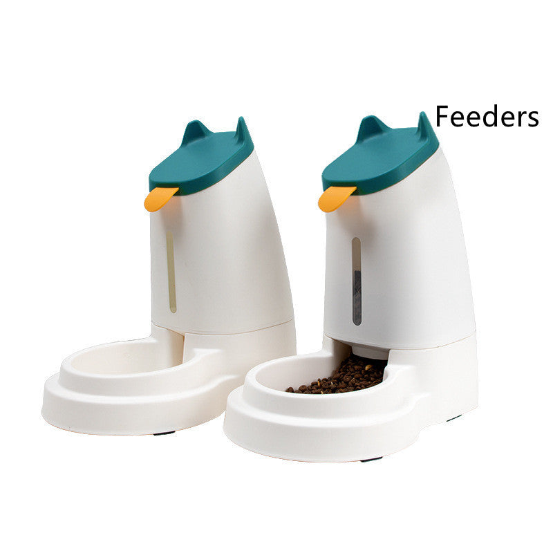 HKM-845523 Large Capacity Automatic Pet Feeder and Water Dispenser in Stylish Minimalist Design