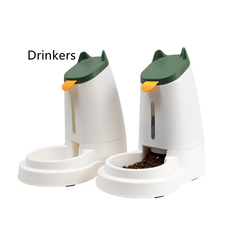 HKM-845523 Large Capacity Automatic Pet Feeder and Water Dispenser in Stylish Minimalist Design