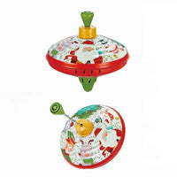 HKM-845587 Classic Metal Hand-Pulled Spinning Top Toy for Kids – Holiday Gift for Ages 3 and Up