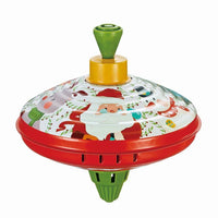 HKM-845587 Classic Metal Hand-Pulled Spinning Top Toy for Kids – Holiday Gift for Ages 3 and Up