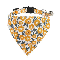 HKM-845715 Cotton Small Floral Cat Collar Pet Bow