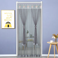 HKM-845715 Mosquito-Proof Lace Curtain - 90x200cm or 100x200cm, Velcro Style, Various Colors Available