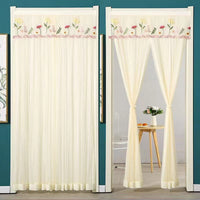 HKM-845715 Mosquito-Proof Lace Curtain - 90x200cm or 100x200cm, Velcro Style, Various Colors Available