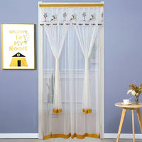HKM-845715 Mosquito-Proof Lace Curtain - 90x200cm or 100x200cm, Velcro Style, Various Colors Available