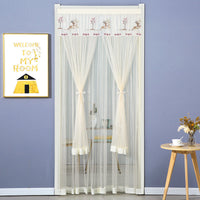 HKM-845715 Mosquito-Proof Lace Curtain - 90x200cm or 100x200cm, Velcro Style, Various Colors Available
