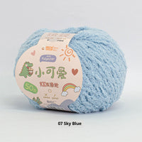 HKM-845843 Hand-Woven Three-Strand Velvet Crochet Yarn - 50g Wool Ball for DIY Crafts