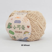 HKM-845843 Hand-Woven Three-Strand Velvet Crochet Yarn - 50g Wool Ball for DIY Crafts