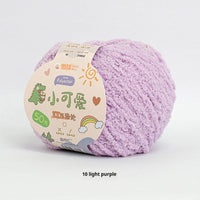 HKM-845843 Hand-Woven Three-Strand Velvet Crochet Yarn - 50g Wool Ball for DIY Crafts