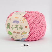 HKM-845843 Hand-Woven Three-Strand Velvet Crochet Yarn - 50g Wool Ball for DIY Crafts