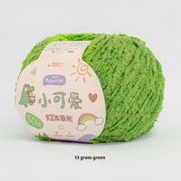 HKM-845843 Hand-Woven Three-Strand Velvet Crochet Yarn - 50g Wool Ball for DIY Crafts