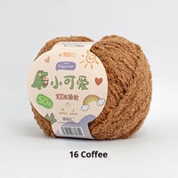 HKM-845843 Hand-Woven Three-Strand Velvet Crochet Yarn - 50g Wool Ball for DIY Crafts