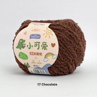 HKM-845843 Hand-Woven Three-Strand Velvet Crochet Yarn - 50g Wool Ball for DIY Crafts