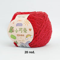 HKM-845843 Hand-Woven Three-Strand Velvet Crochet Yarn - 50g Wool Ball for DIY Crafts